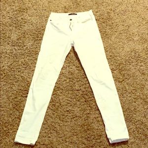 White high wasted skinny jeans
